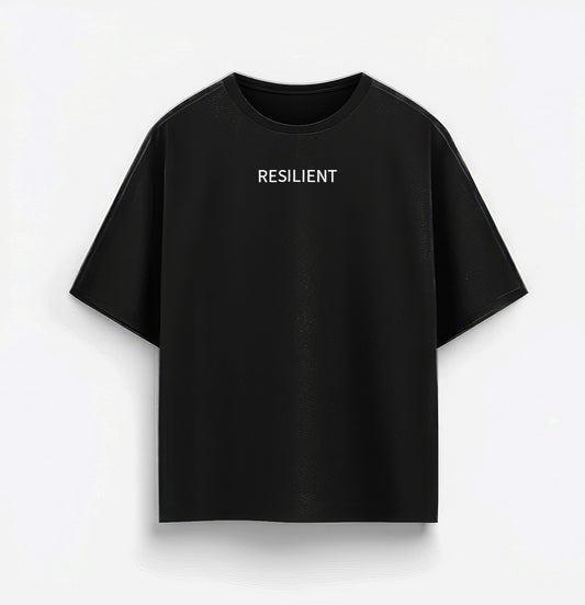 Black MMA Oversized T-Shirt Resilient - Islam Makhachev