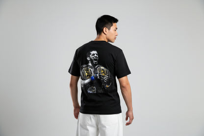 Black MMA Oversized T-Shirt Resilient - Islam Makhachev